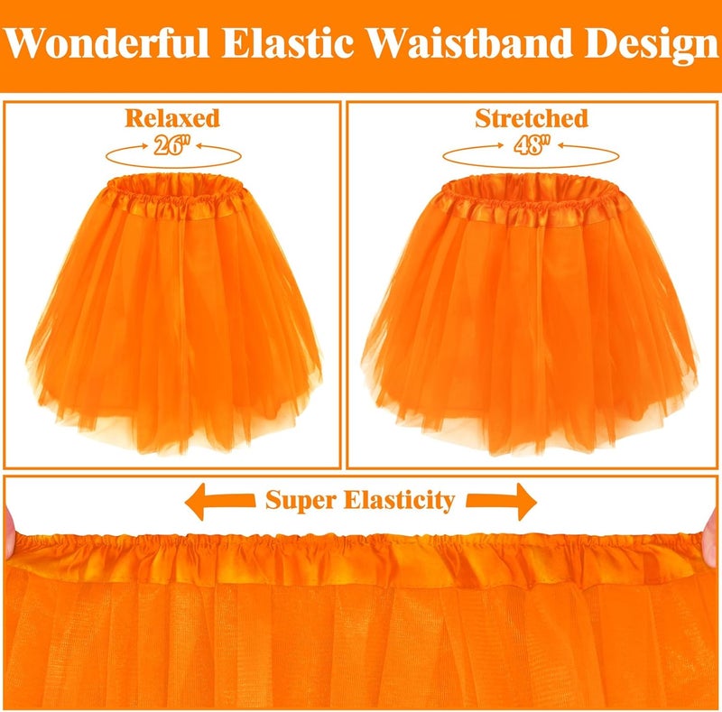 Sarfel Tutu for Women Adults 5 Layered Tulle Skirt Halloween Tutu Skirts for Women 80S Tutu Adult Tutus Fluffy Skirt Running - Image 5